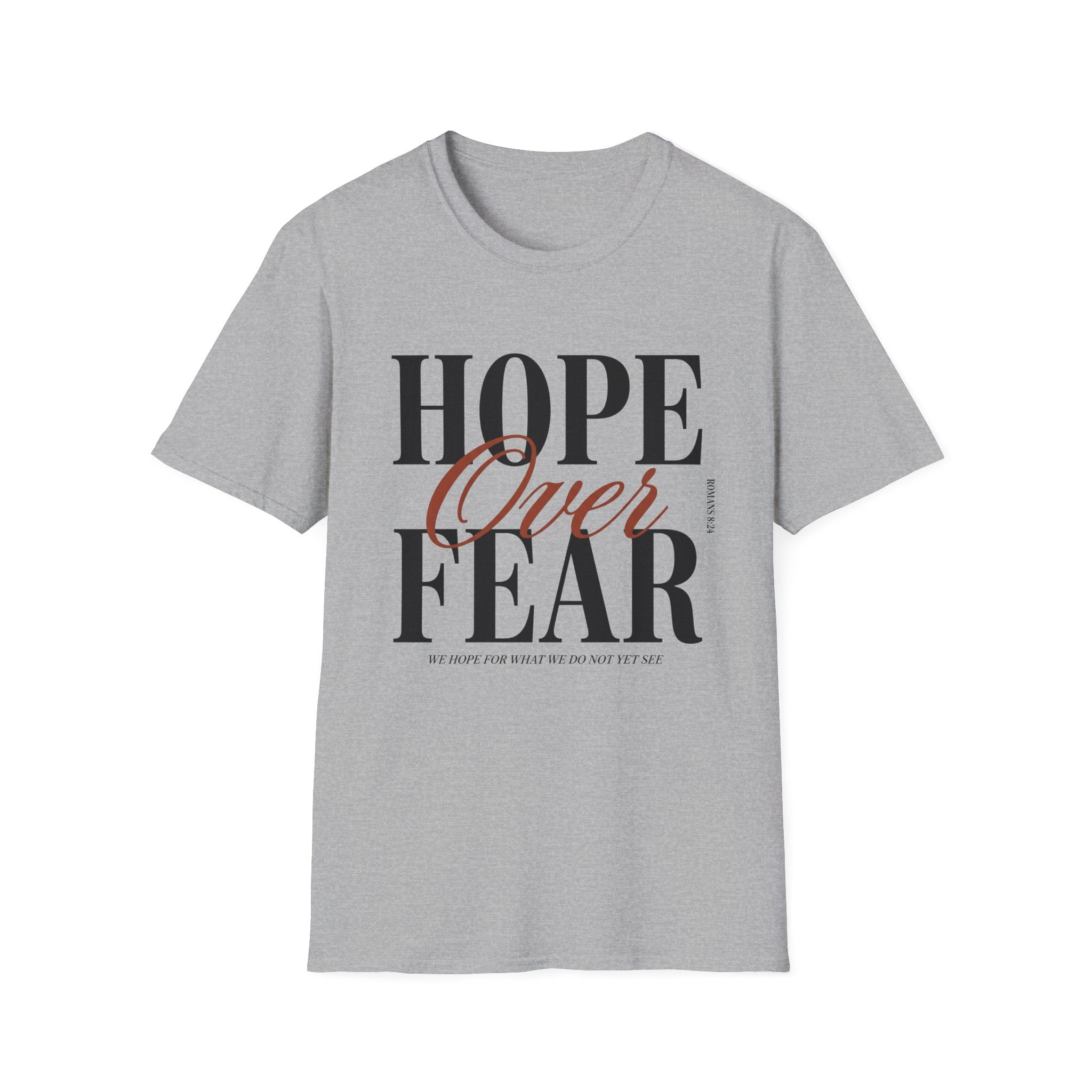 Hope Over Fear (Typography) T-Shirt