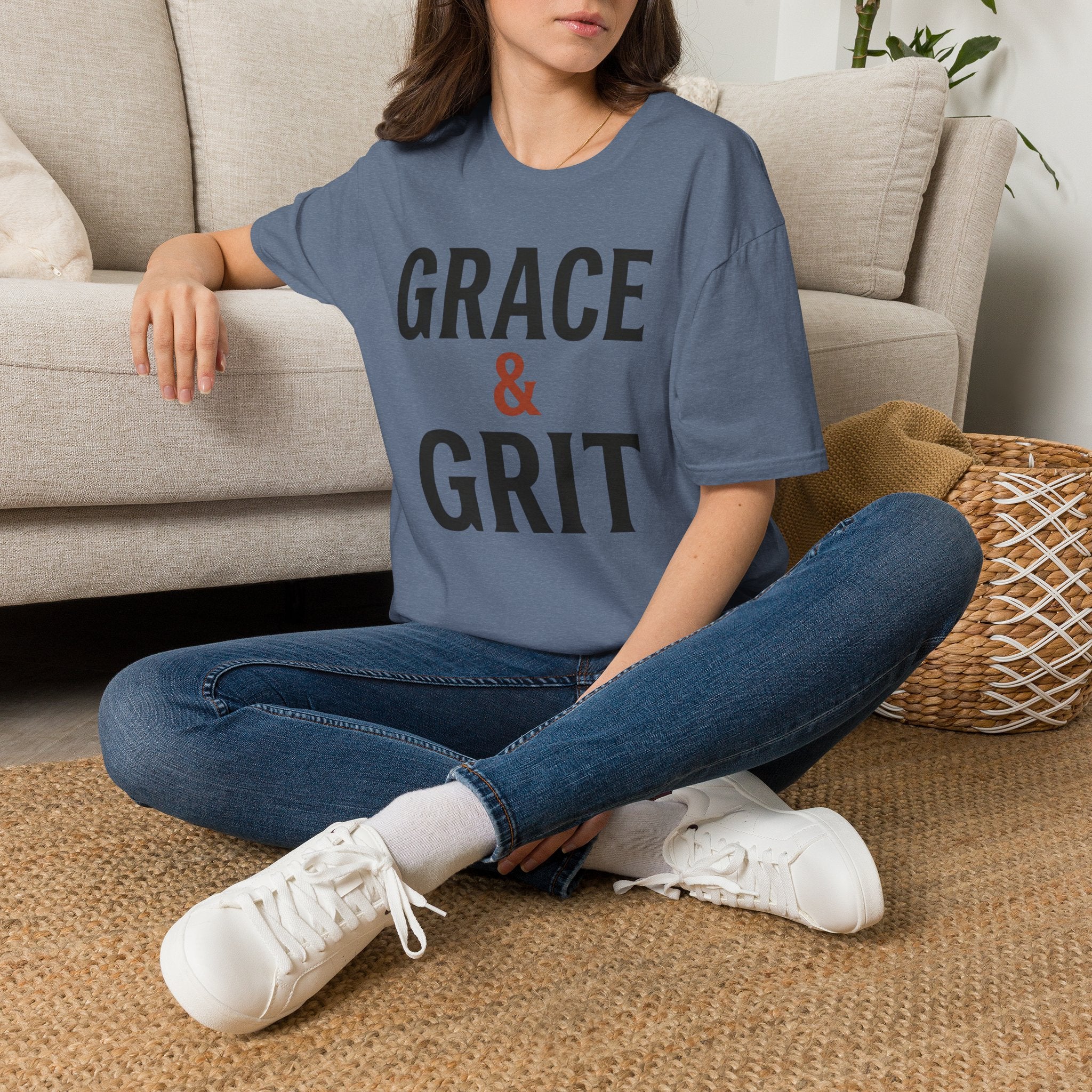 Grace & Grit (Typography) T-Shirt