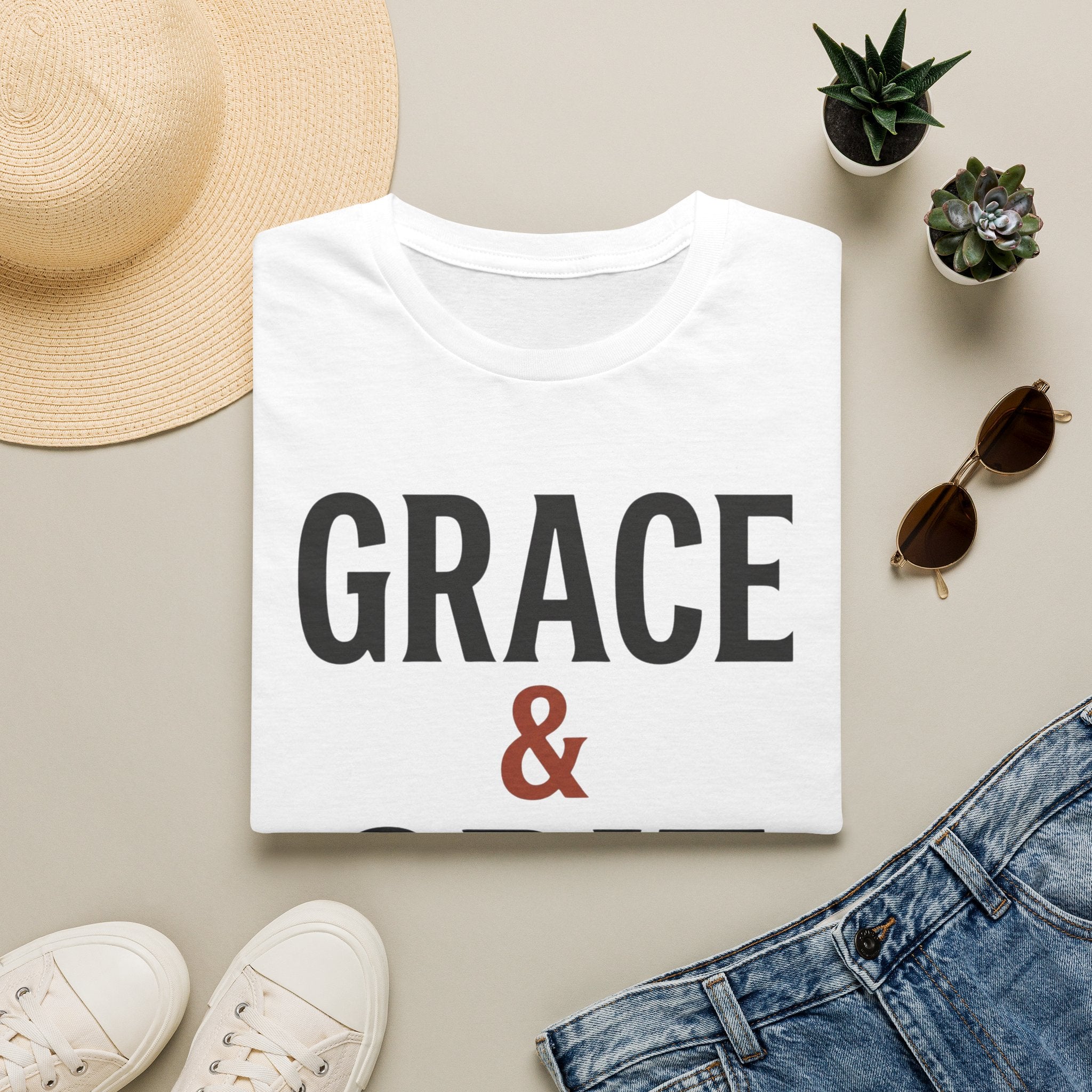 Grace & Grit (Typography) T-Shirt