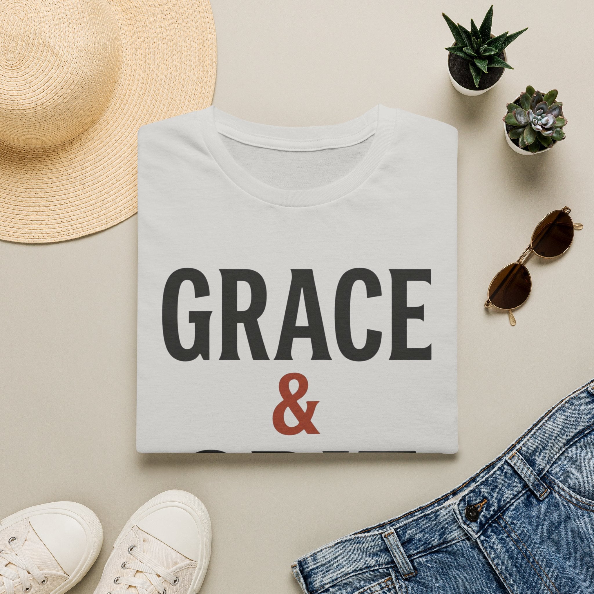 Grace & Grit (Typography) T-Shirt