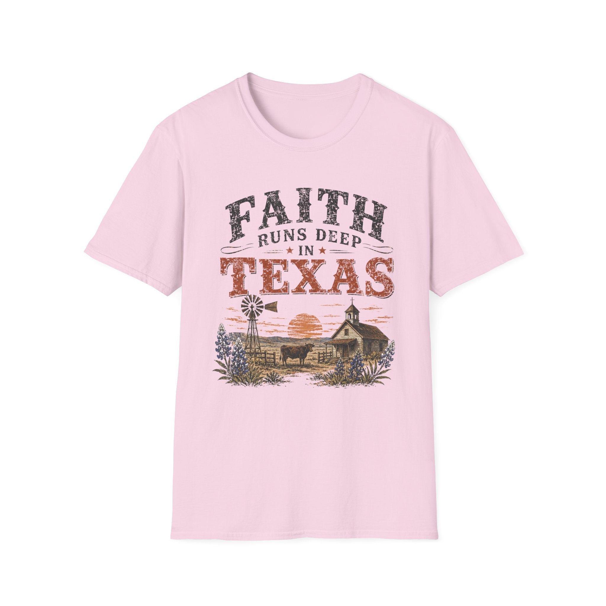 Faith Runs Deep in Texas T-Shirt