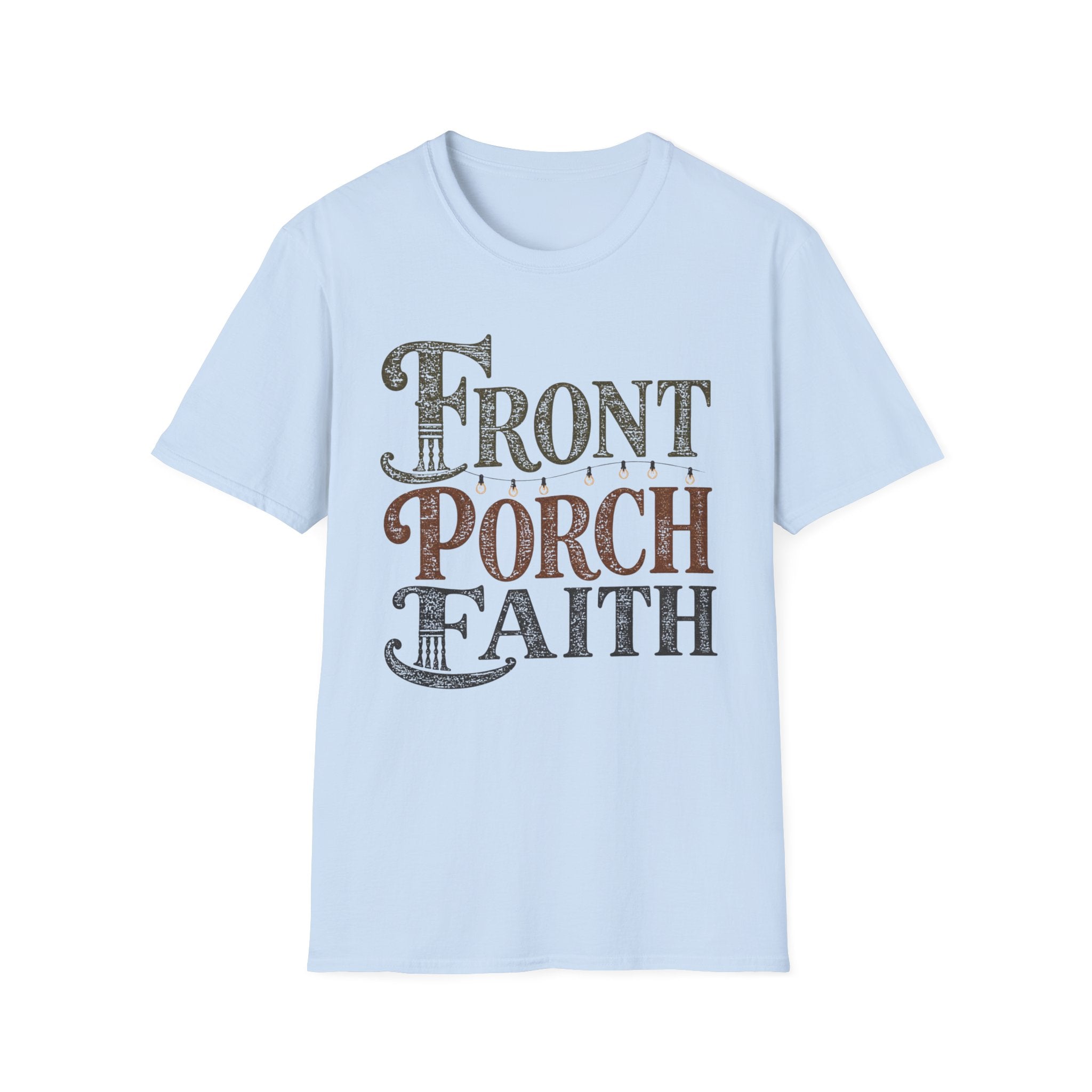 Front Porch Faith (Typography) T-Shirt