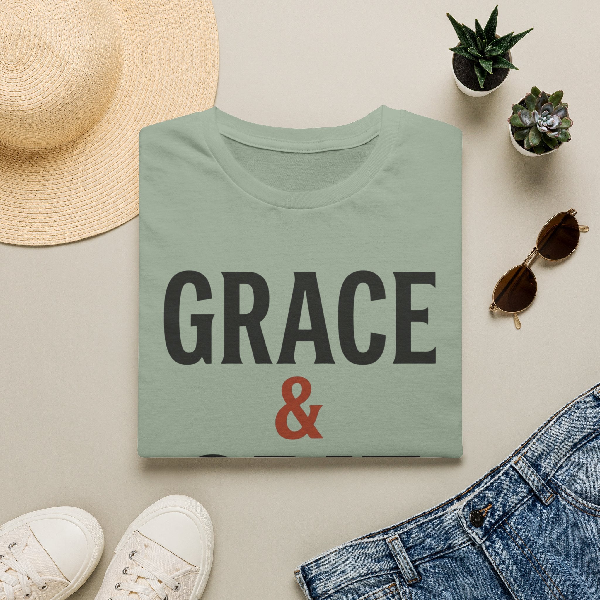 Grace & Grit (Typography) T-Shirt
