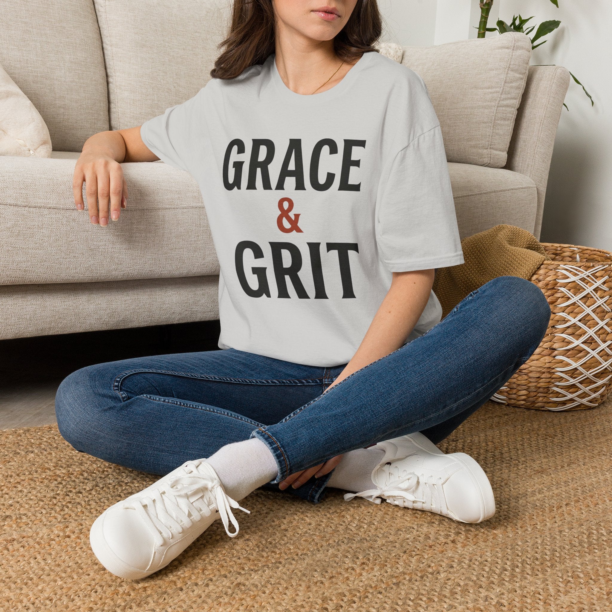 Grace & Grit (Typography) T-Shirt