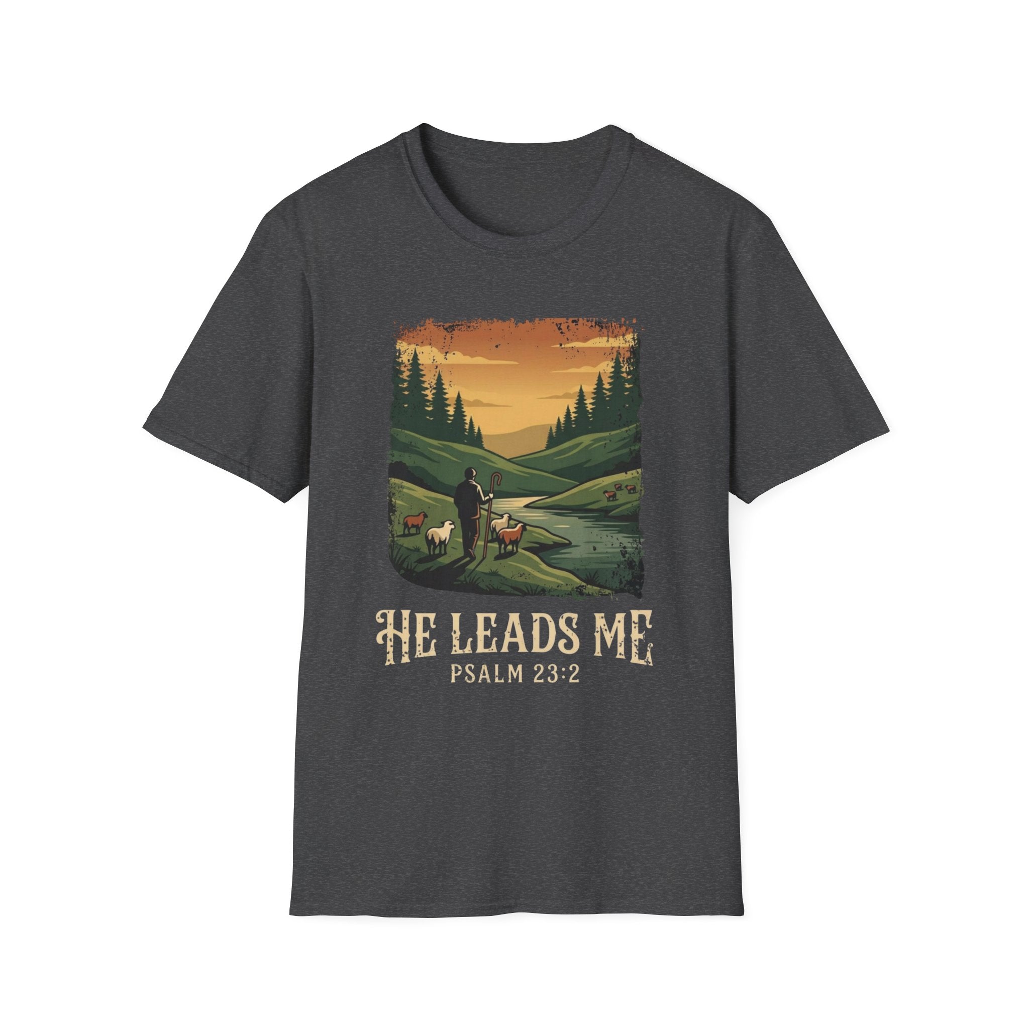 He Leads Me T-Shirt
