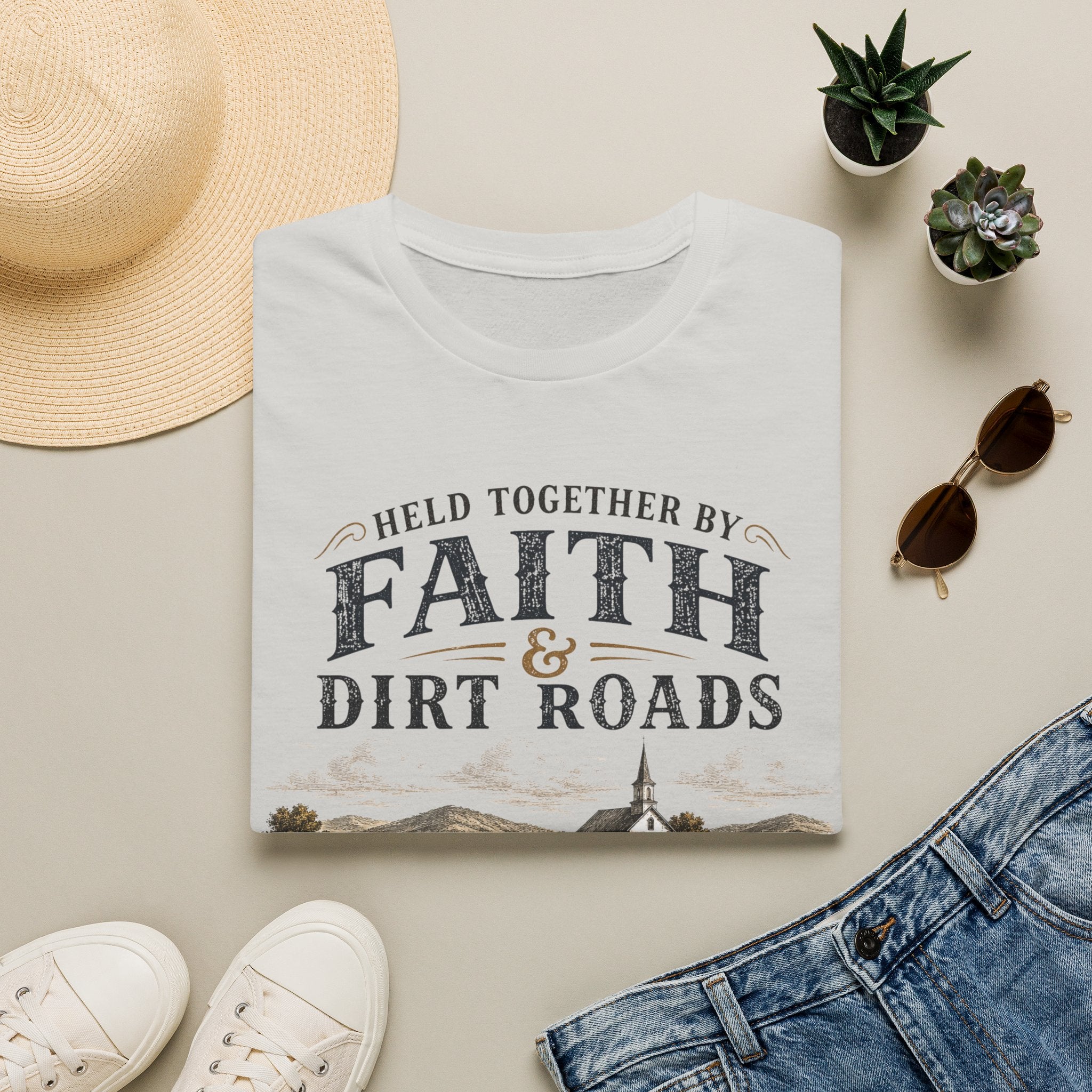 Faith and Dirt Roads T-Shirt
