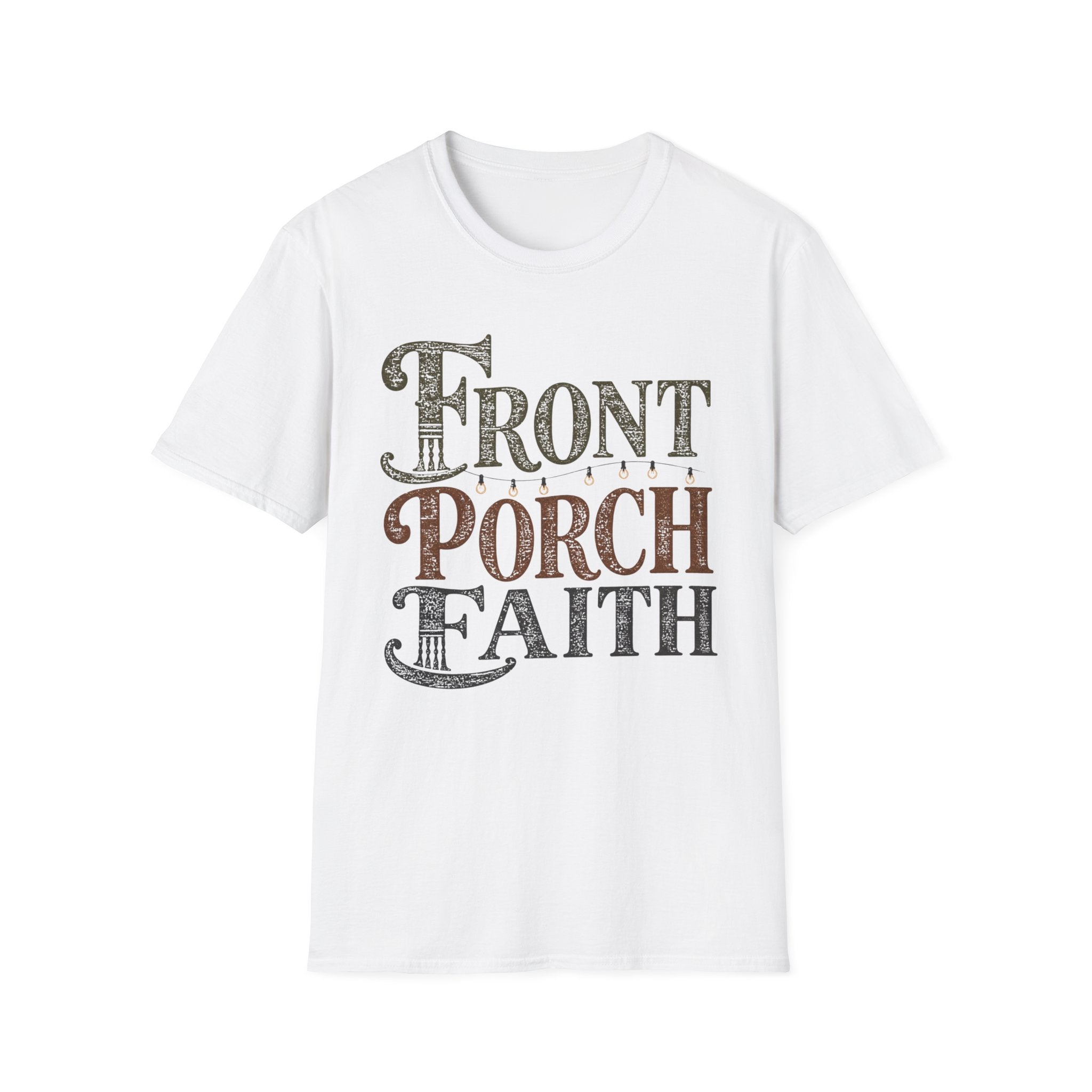 Front Porch Faith (Typography) T-Shirt