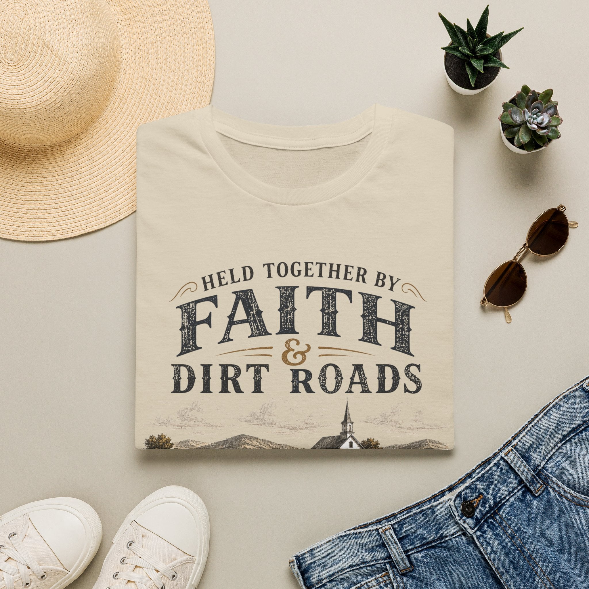 Faith and Dirt Roads T-Shirt