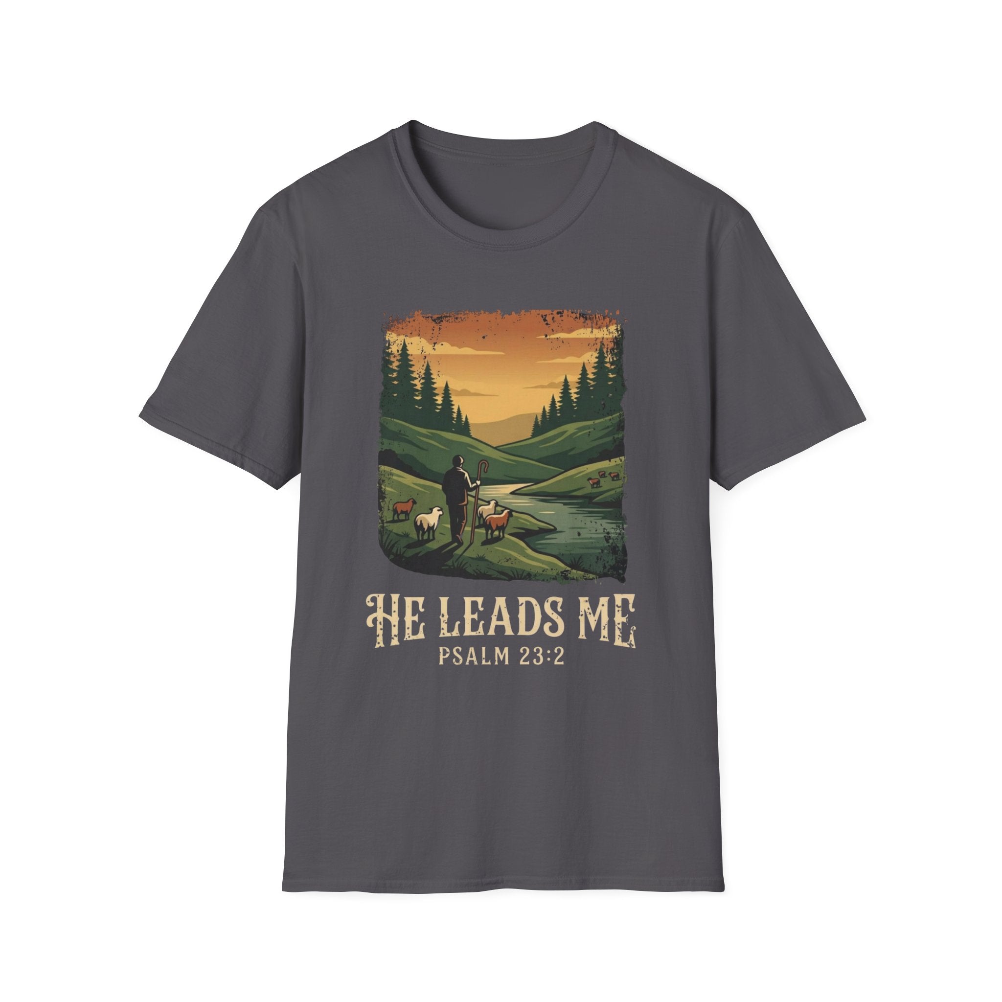 He Leads Me T-Shirt