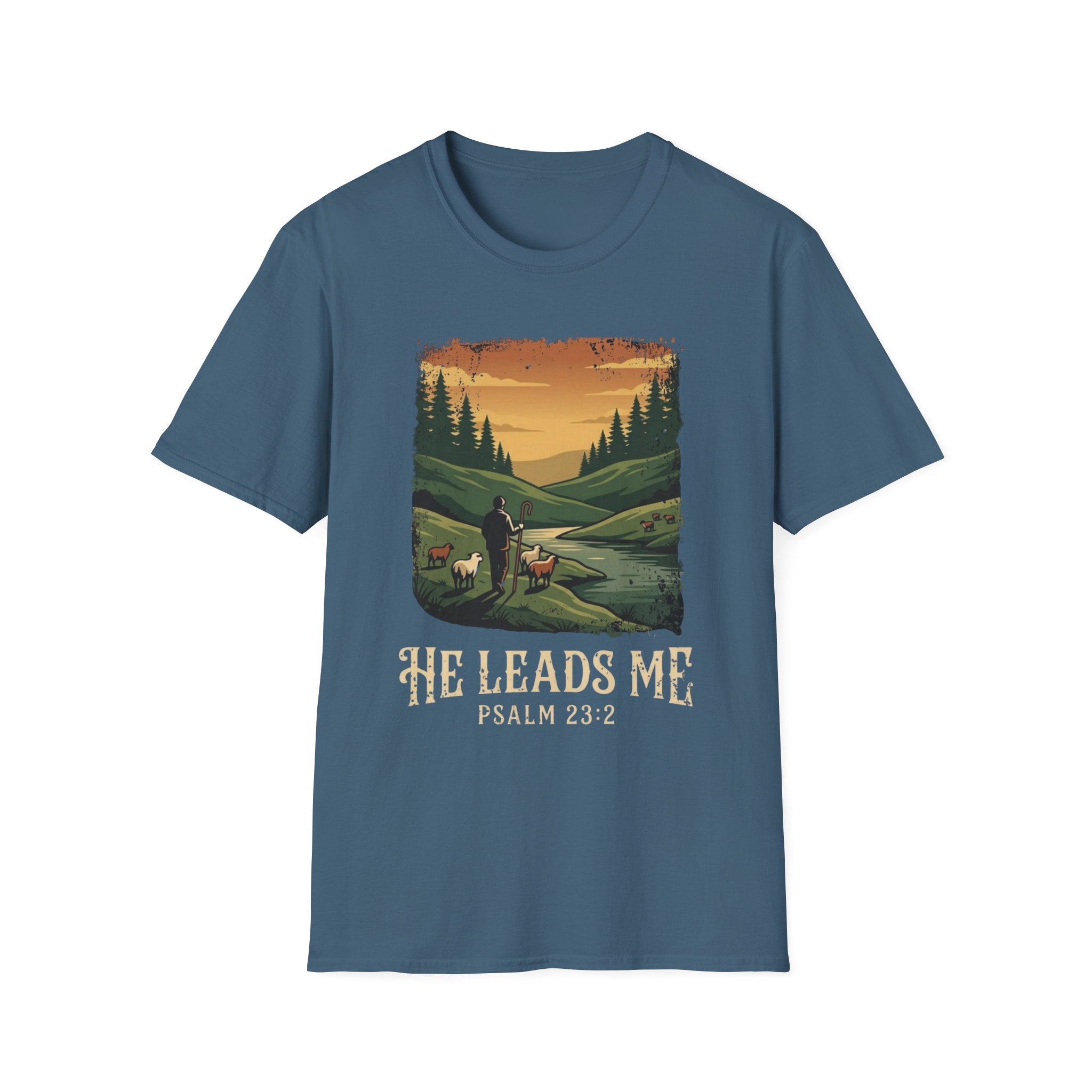 He Leads Me T-Shirt