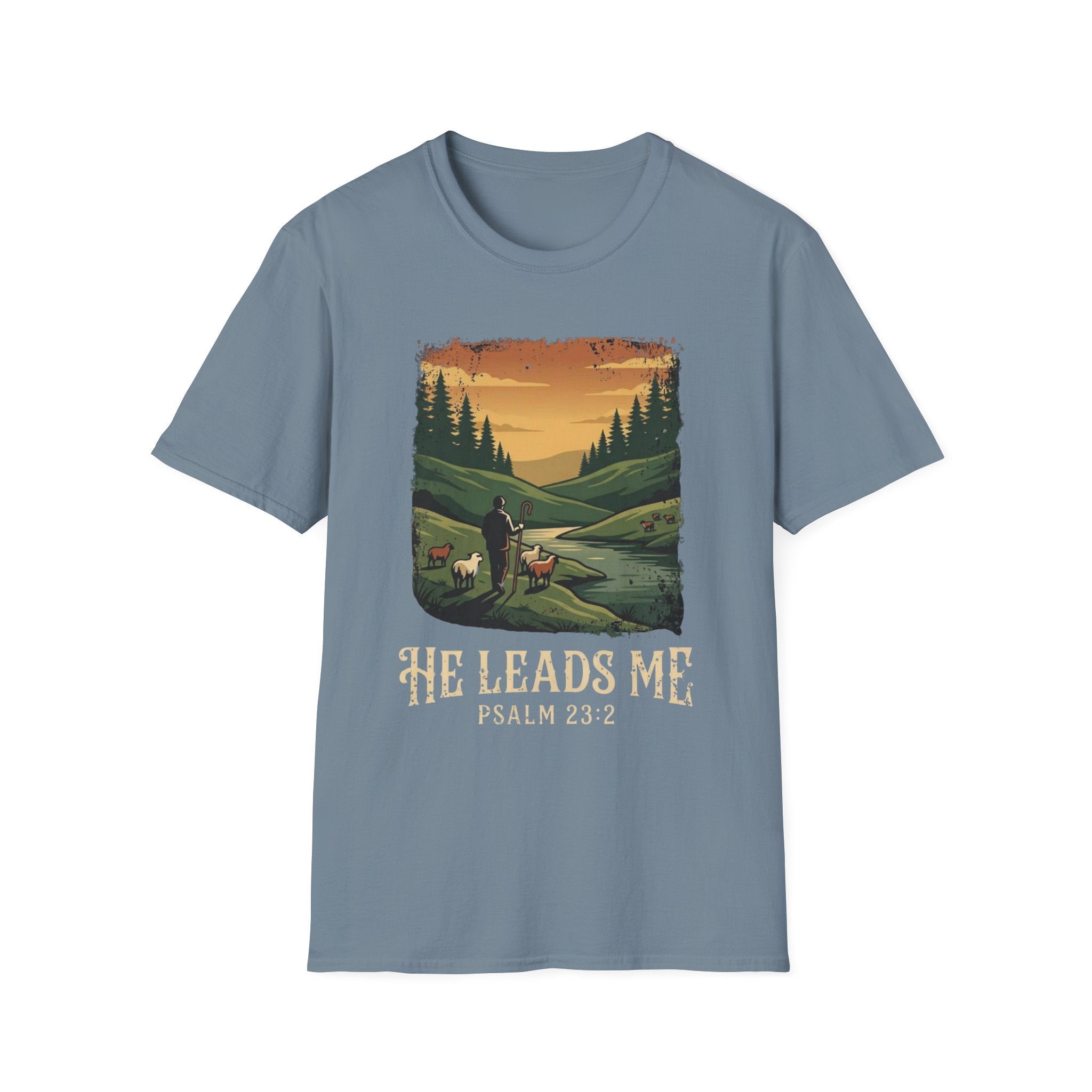 He Leads Me T-Shirt