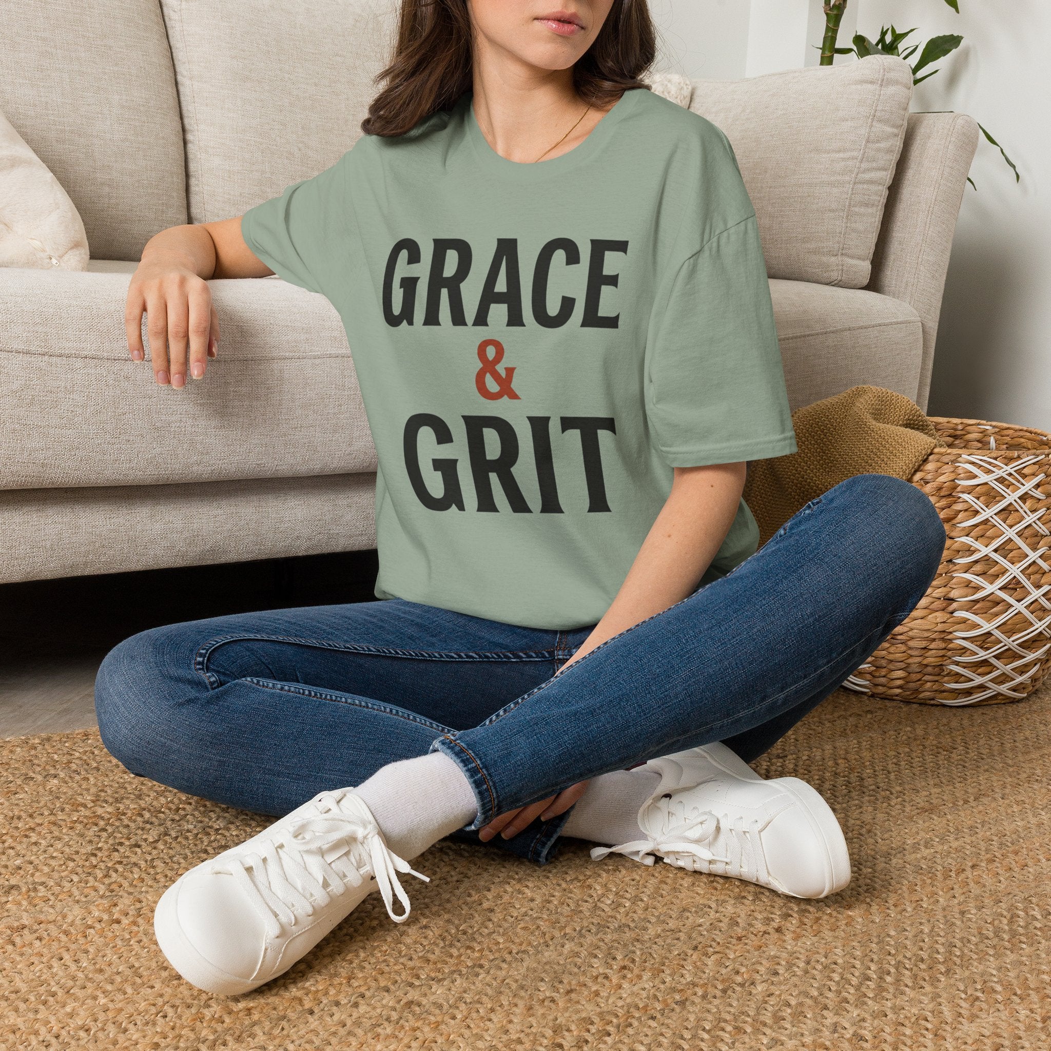 Grace & Grit (Typography) T-Shirt