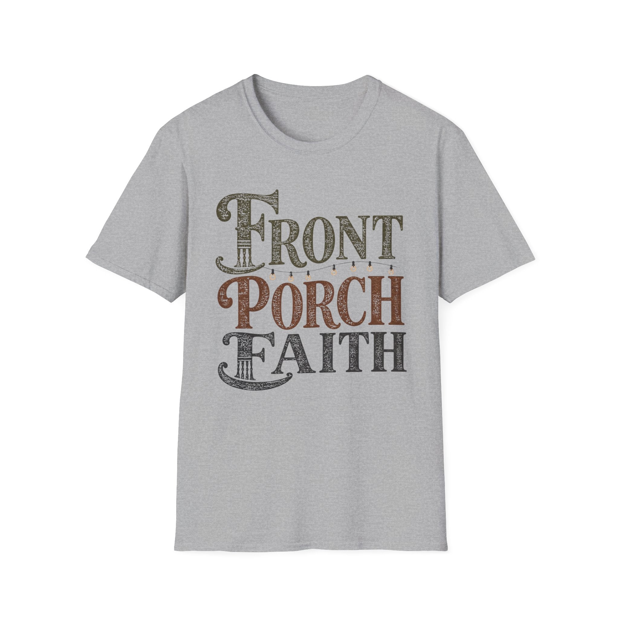 Front Porch Faith (Typography) T-Shirt