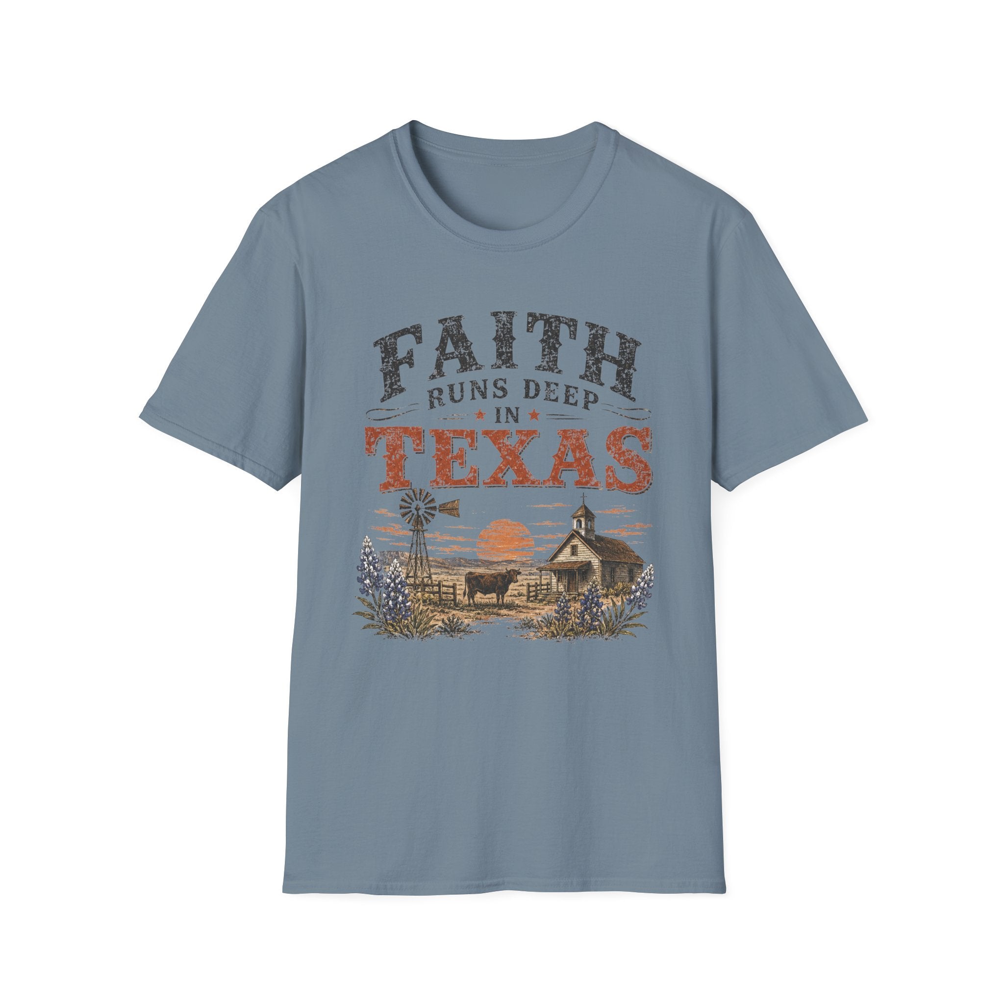 Faith Runs Deep in Texas T-Shirt