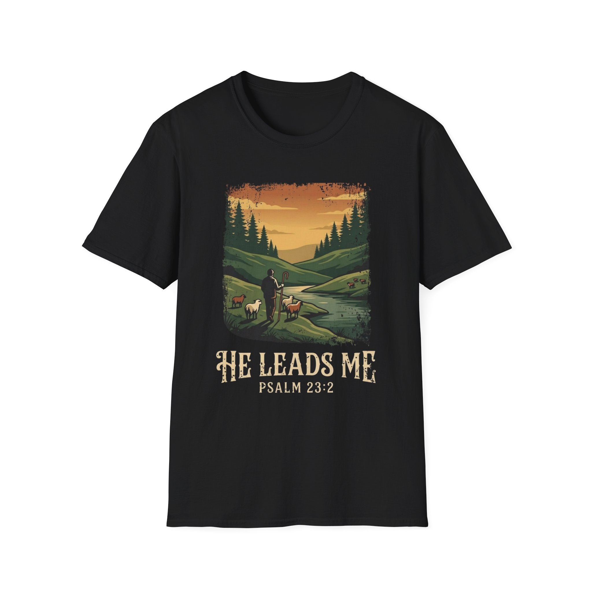 He Leads Me T-Shirt
