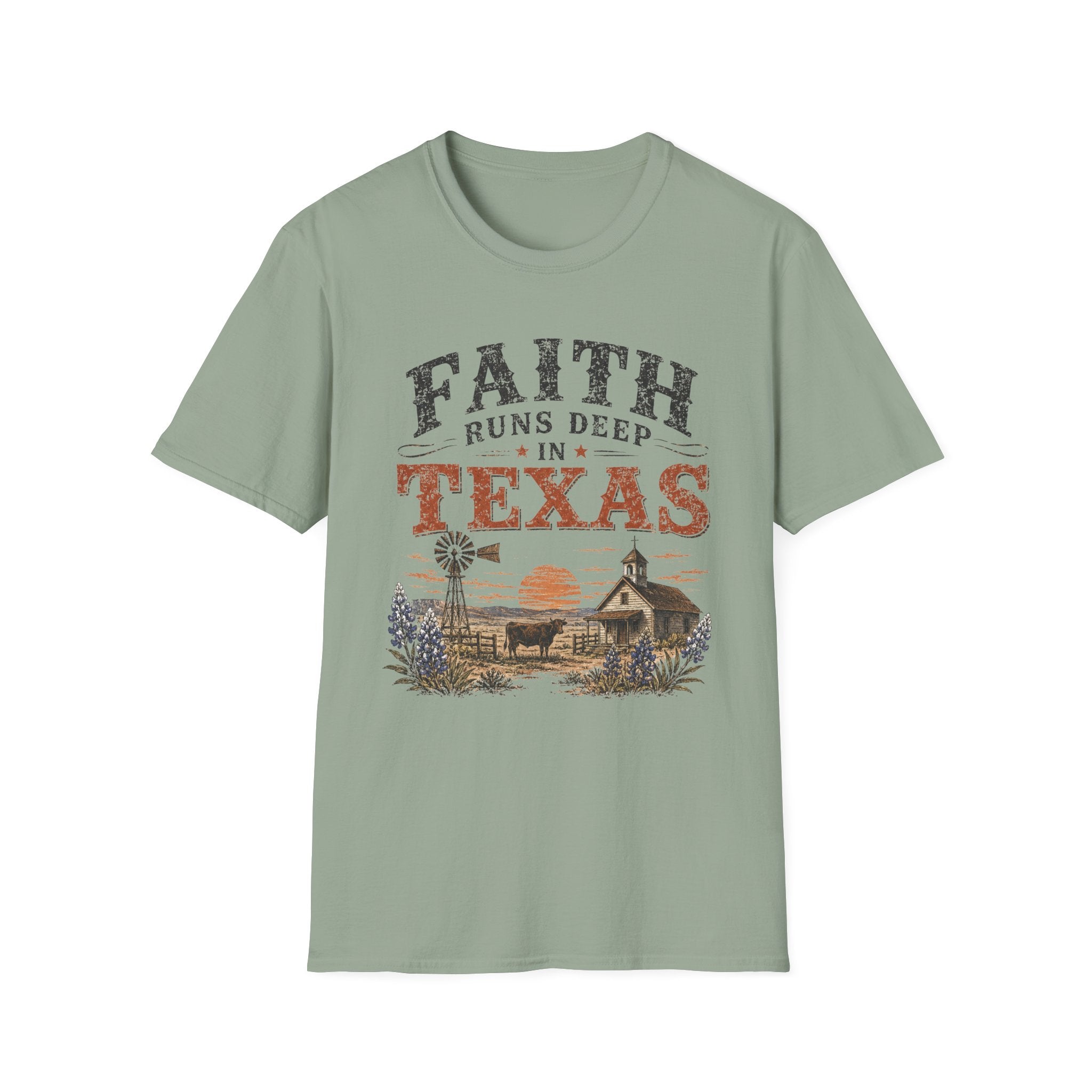 Faith Runs Deep in Texas T-Shirt