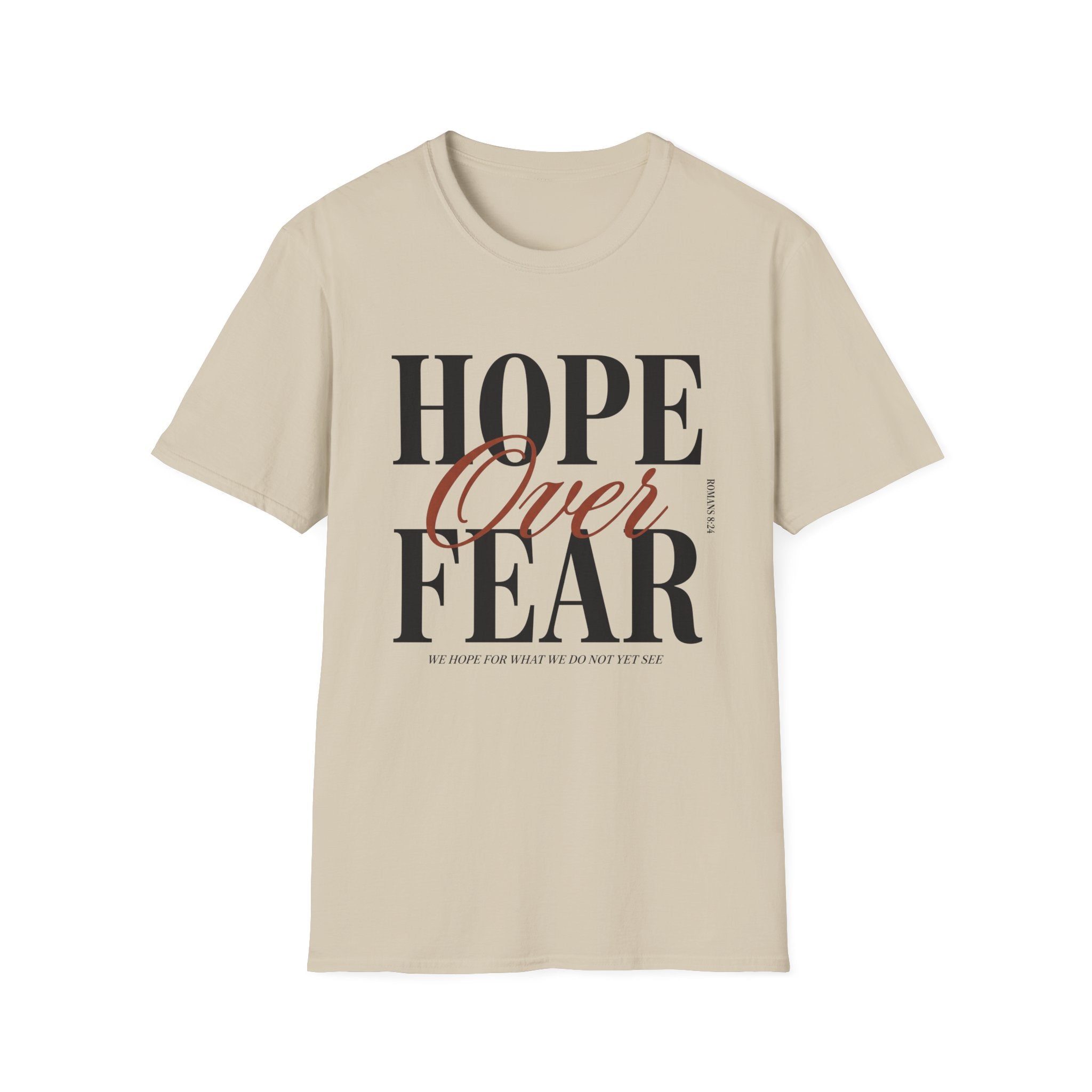 Hope Over Fear (Typography) T-Shirt